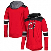 Women New Jersey Devils Red Customized All Stitched Hooded Sweatshirt,baseball caps,new era cap wholesale,wholesale hats